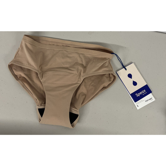 New Nwt Small S-hiphugger tan beige ICON SPEAX Undies For Moderate Leaks - Picture 1 of 5